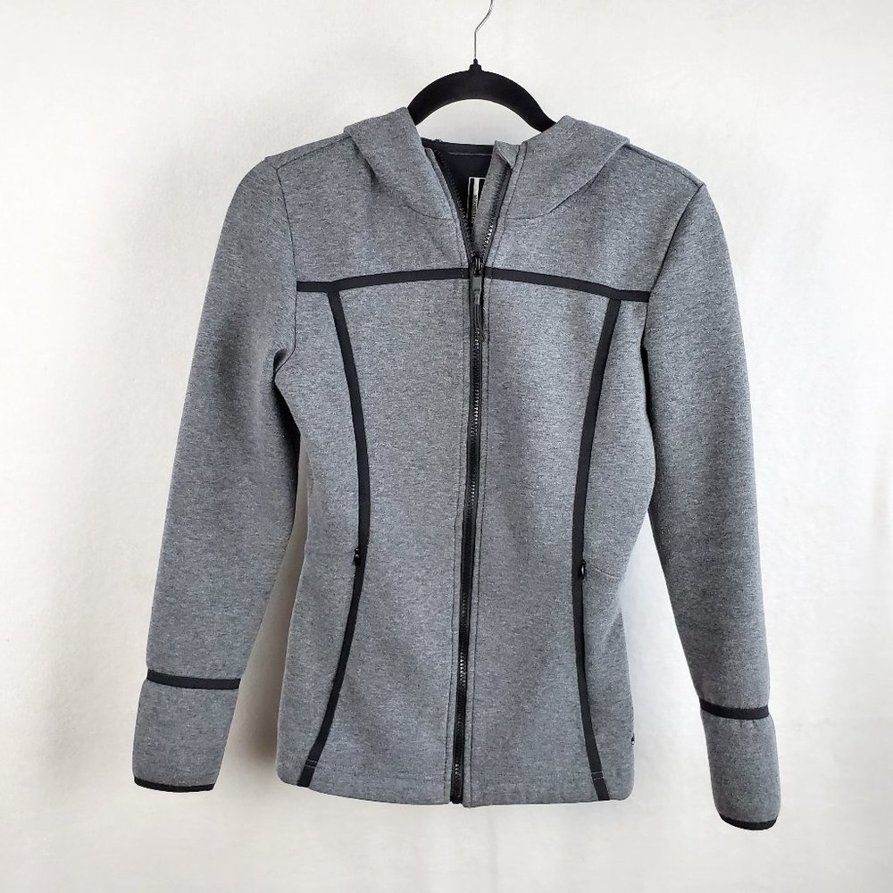 Mondetta womens jacket black and grey with hoodie